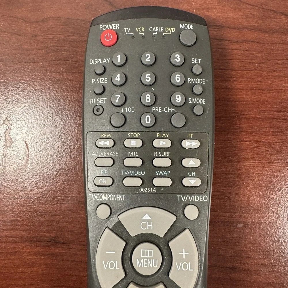OEM Samsung Universal Remocon Wireless Remote Control Unit 00251A Black